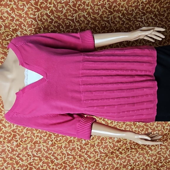 Sears Plum Pink Cable Knitted Sweater NWT - Picture 1 of 7